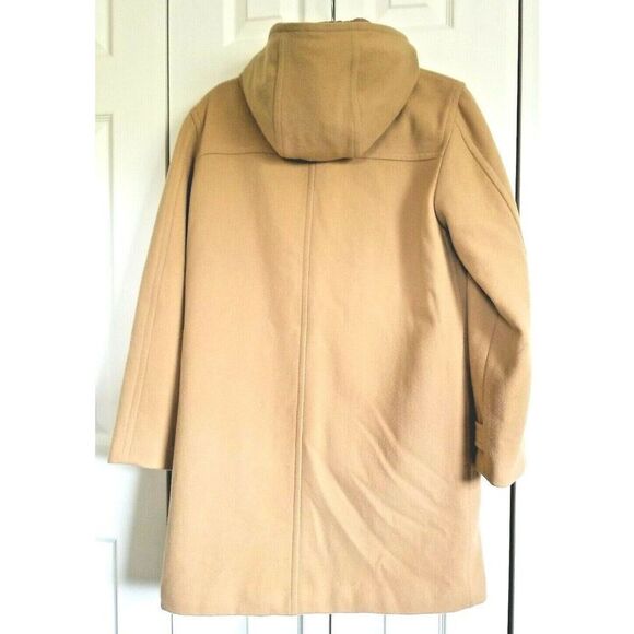 Ralph Lauren Wool Blend Camel Classic‎ Coat Women Vintage Size XS 4 Hood & Lined - Picture 2 of 12